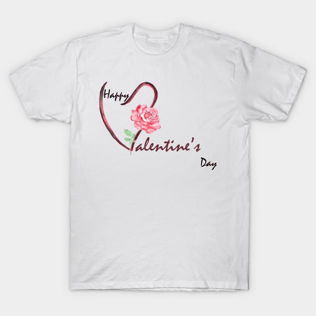 Happy Valentine's day card T-Shirt by colorandcolor